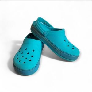 Crocs Kids' Crocband Clogs  Aqua Blue 4 US Unisex Toddler 12 - 13